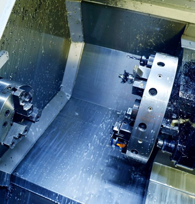 CNC machining in steel